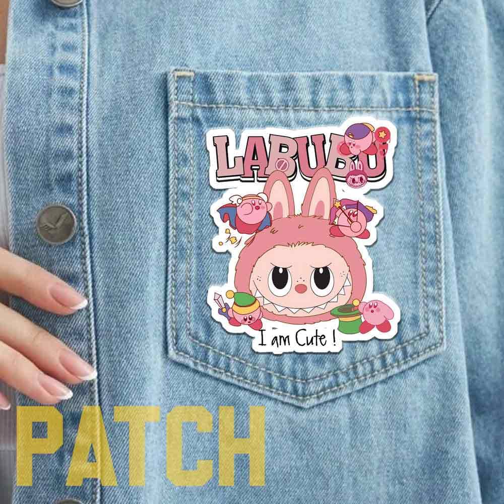 برچسب پارچه ای لباس طرح Labubu کد03