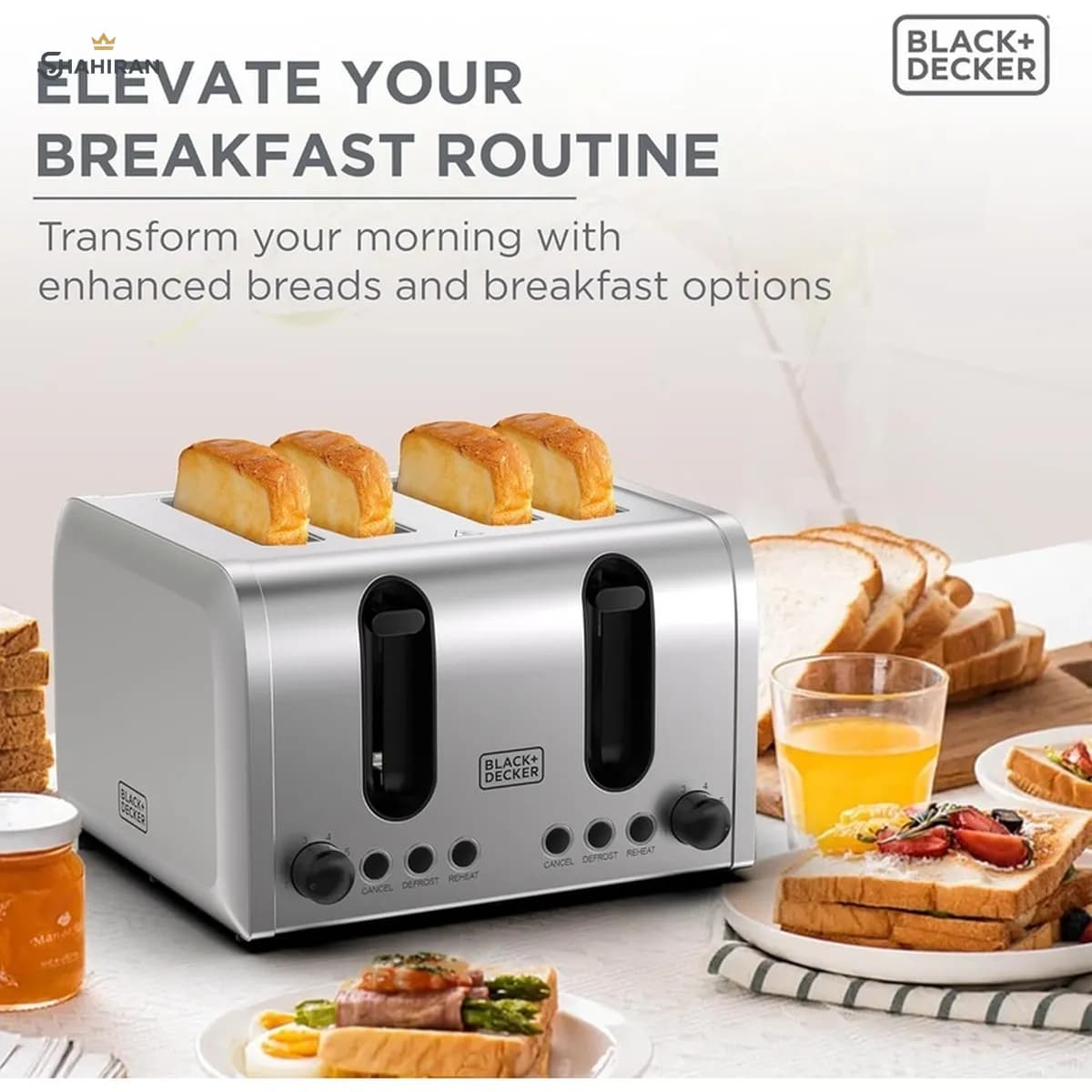 توستر بلک اند دکر مدل BLACK+DECKER ET444 — تصویر ۵