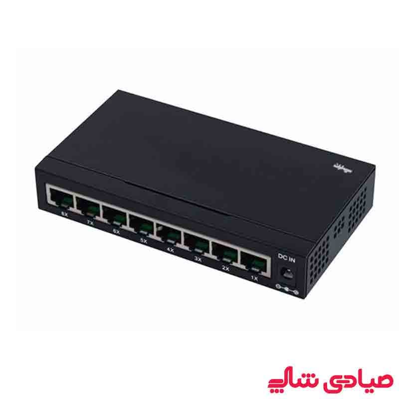 سوئیچ شبکه 8 پورت گیگابیتی سیماران مدل SM-LC8NP