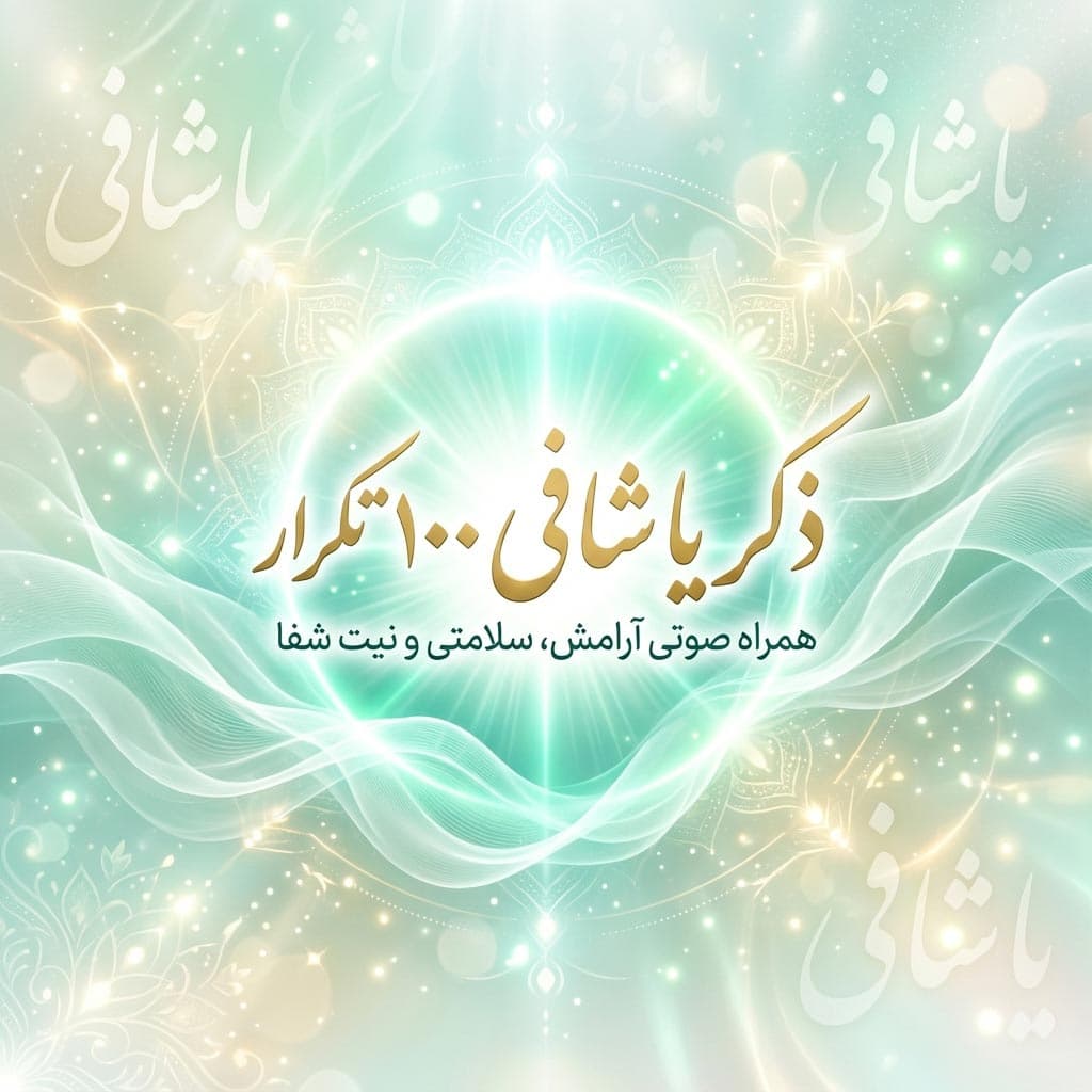 فایل صوتی ذکر یا شافی ۱۰۰ تکرار| سابلیمینال آرامش، سلامتی و نیت شفا
