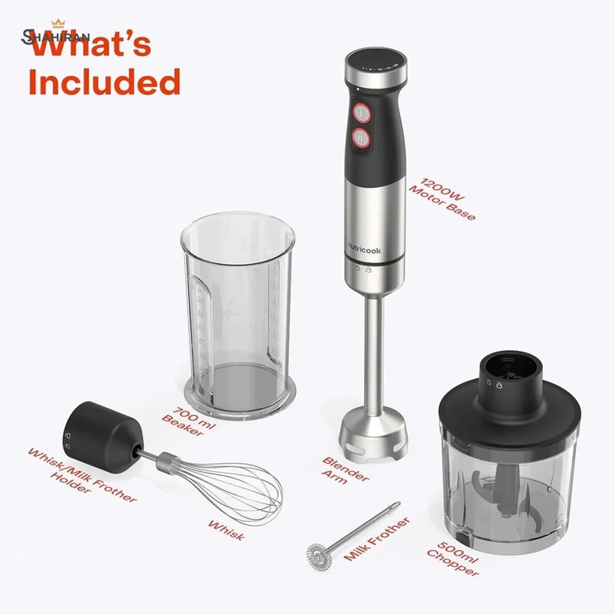 گوشت‌کوب برقی 4 کاره نوتریکوک مدل NUTRICOOK NC-HB100 — تصویر ۴