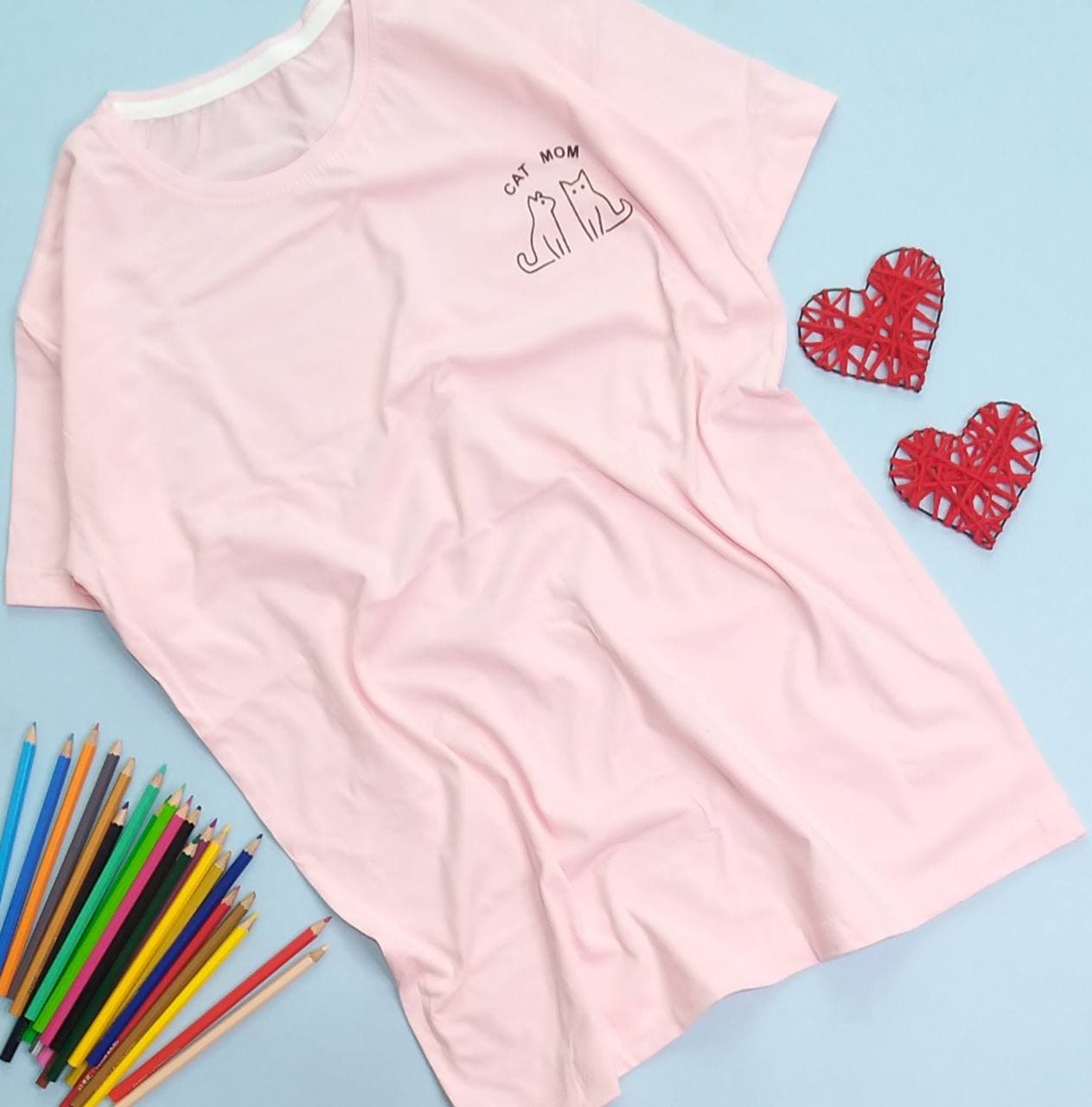 تیشرت طرح cat mom