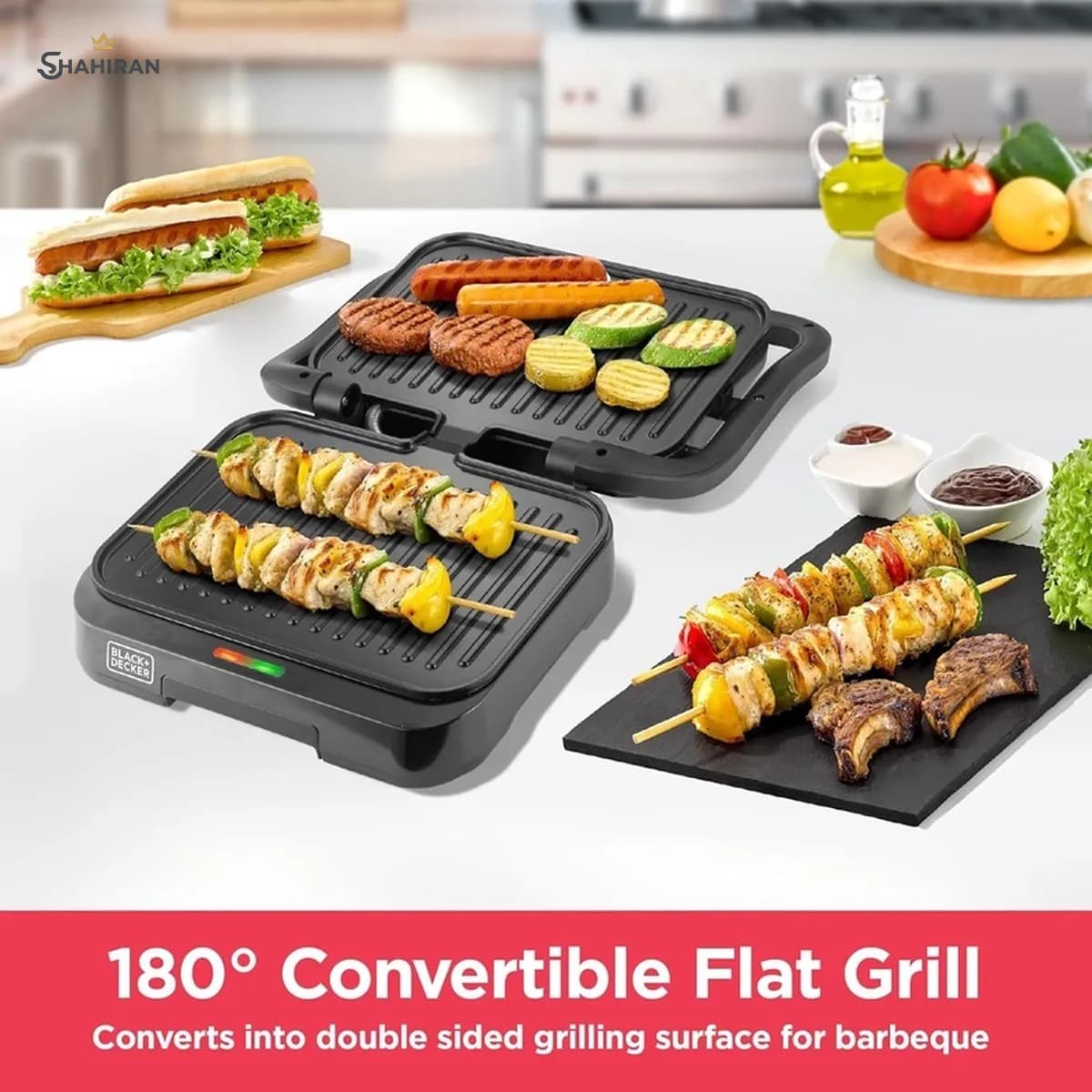 گریل و پنینی‌ساز بلک اند دکر مدل BLACK+DECKER PCG1300 — تصویر ۶
