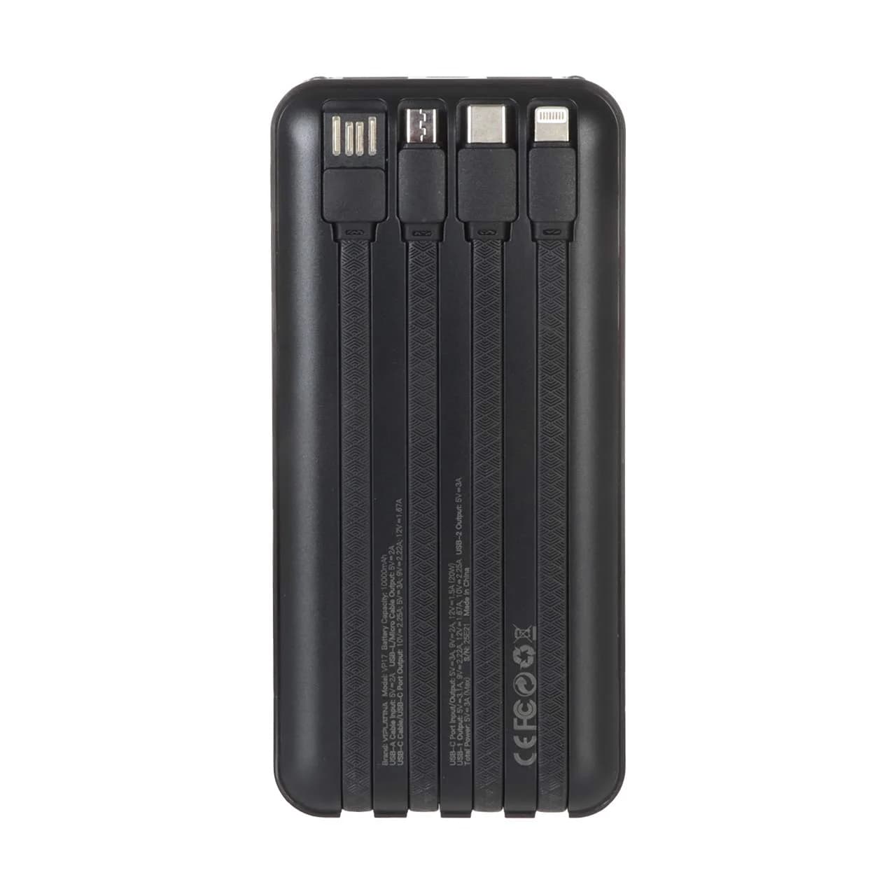 پاوربانک VIPLATINA VP17 ظرفیت 10000mAh با شارژ سریع 22.5W — تصویر ۳