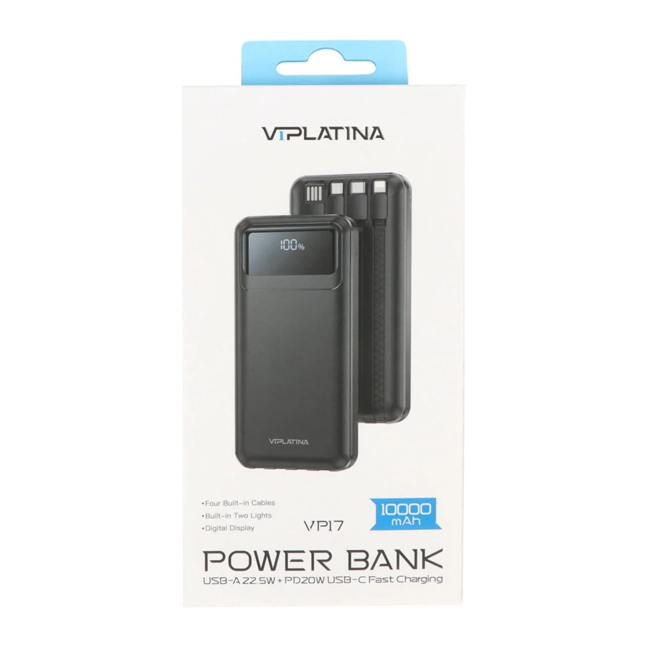 پاوربانک VIPLATINA VP17 ظرفیت 10000mAh با شارژ سریع 22.5W — تصویر ۸