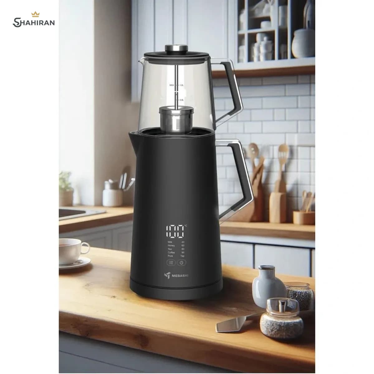 چای‌ساز 1.7 لیتر مباشی مدل MEBASHI ME-TM304 — تصویر ۴