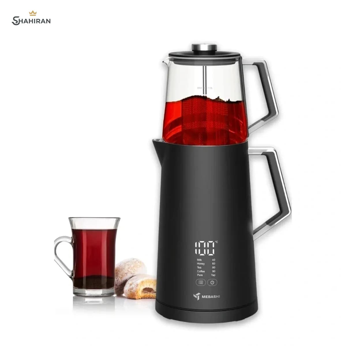 چای‌ساز 1.7 لیتر مباشی مدل MEBASHI ME-TM304 — تصویر ۲