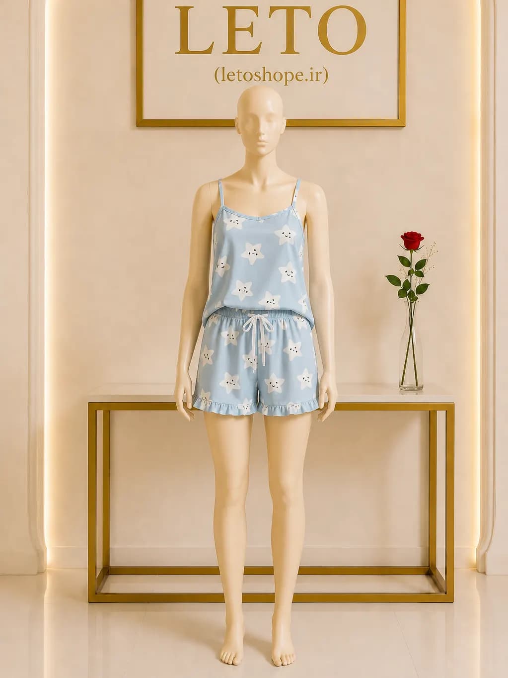 تاپ شورتک بوگاتی طرح ستاره اسکرانچی