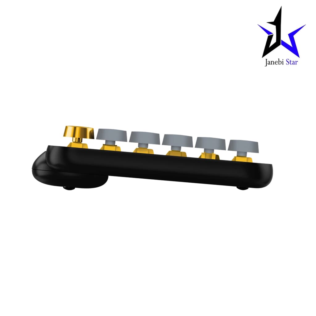 کیبورد بی سیم لاجیتک مدل Pop Keys Logitech Black and Yellow — تصویر ۵