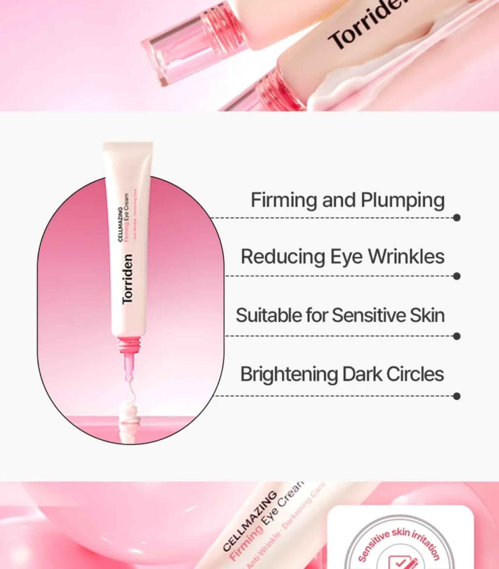 کرم دور چشم روشن کننده و لیفت کننده CELLMAZING توریدن — تصویر ۴
