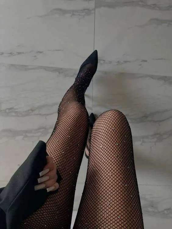 جوراب شلواری نگین‌دار