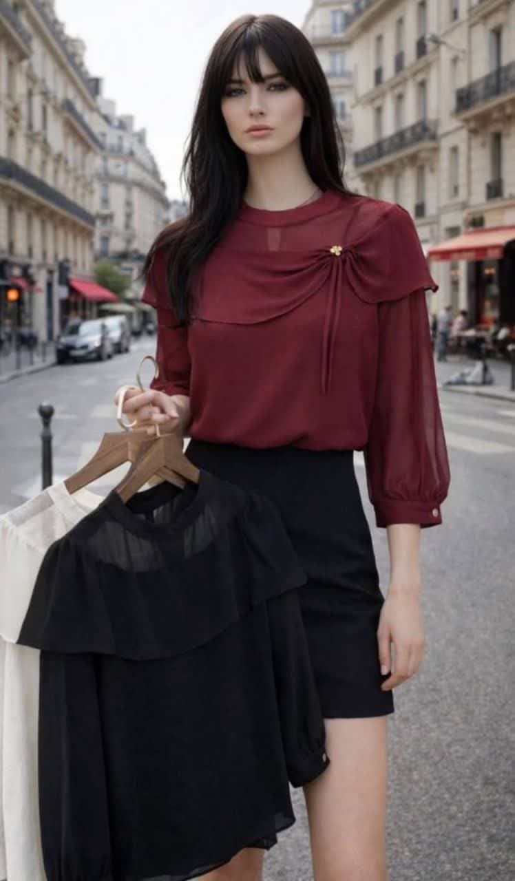 شومیز ساتن وارداتی
