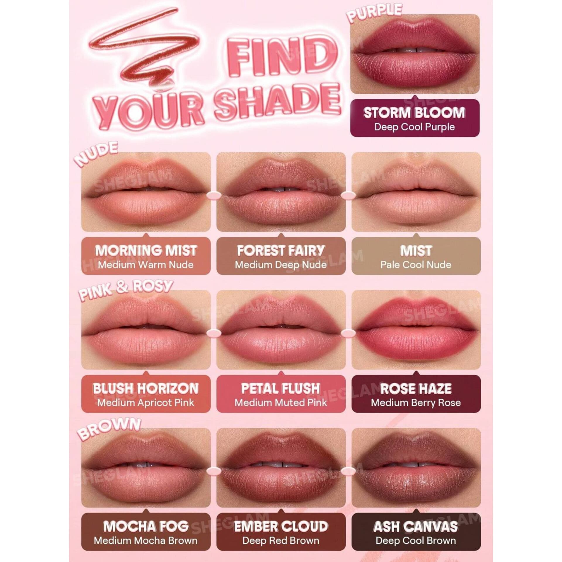 خط لب cloud line blure lip liner شیگلم — تصویر ۳