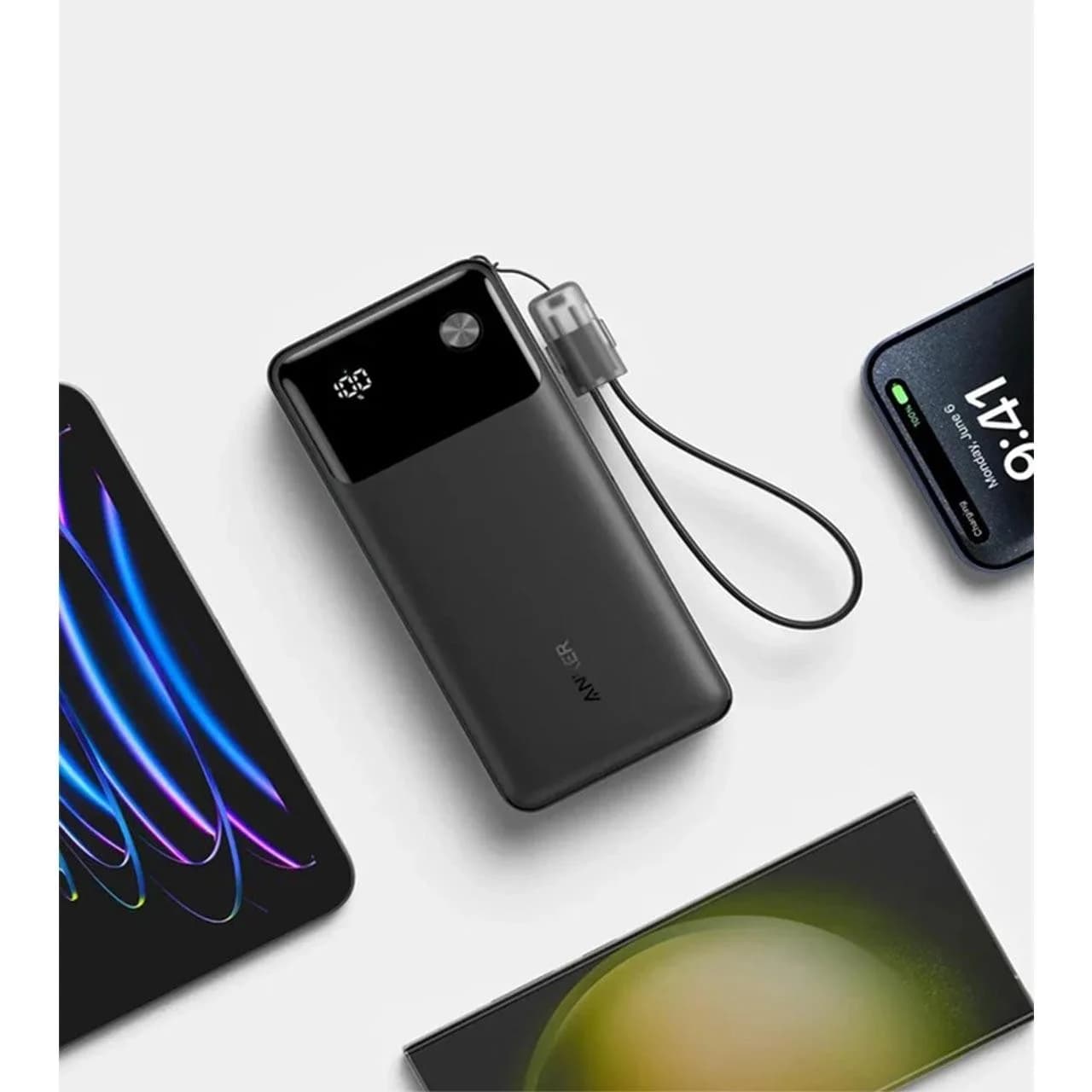 پاوربانک فست شارژ Anker 30W 20000mAh مدل Smart Display Nano A1384 — تصویر ۶