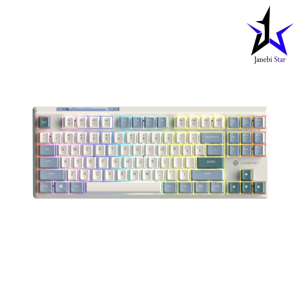 کیبورد بی سیم گیمینگ مکانیکی لاجیکی مدل K420BL