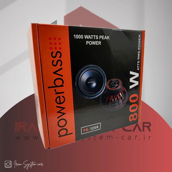 ساب ووفر پاور بیس مدل Power Bass PB-1208 — تصویر ۴