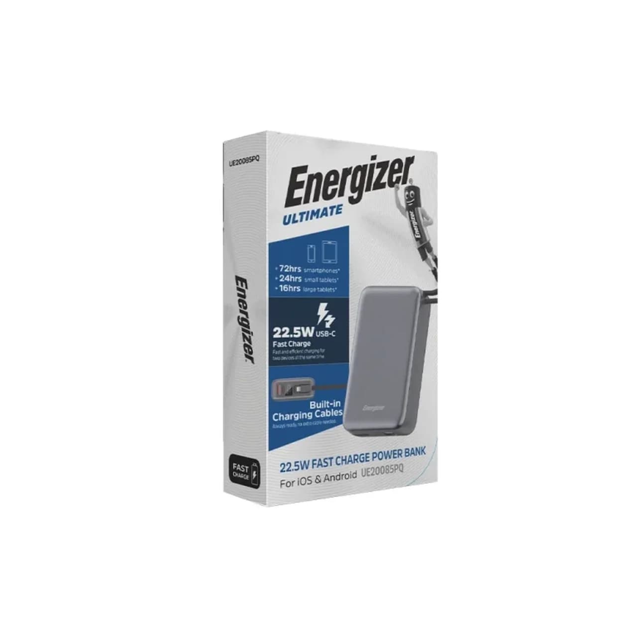 پاوربانک PD و فست شارژ انرجایزر Energizer 20000mAh مدل UE20085PQ — تصویر ۶
