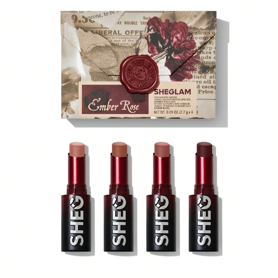 پک رژ جامد ۴ عددی ember rose شیگلم