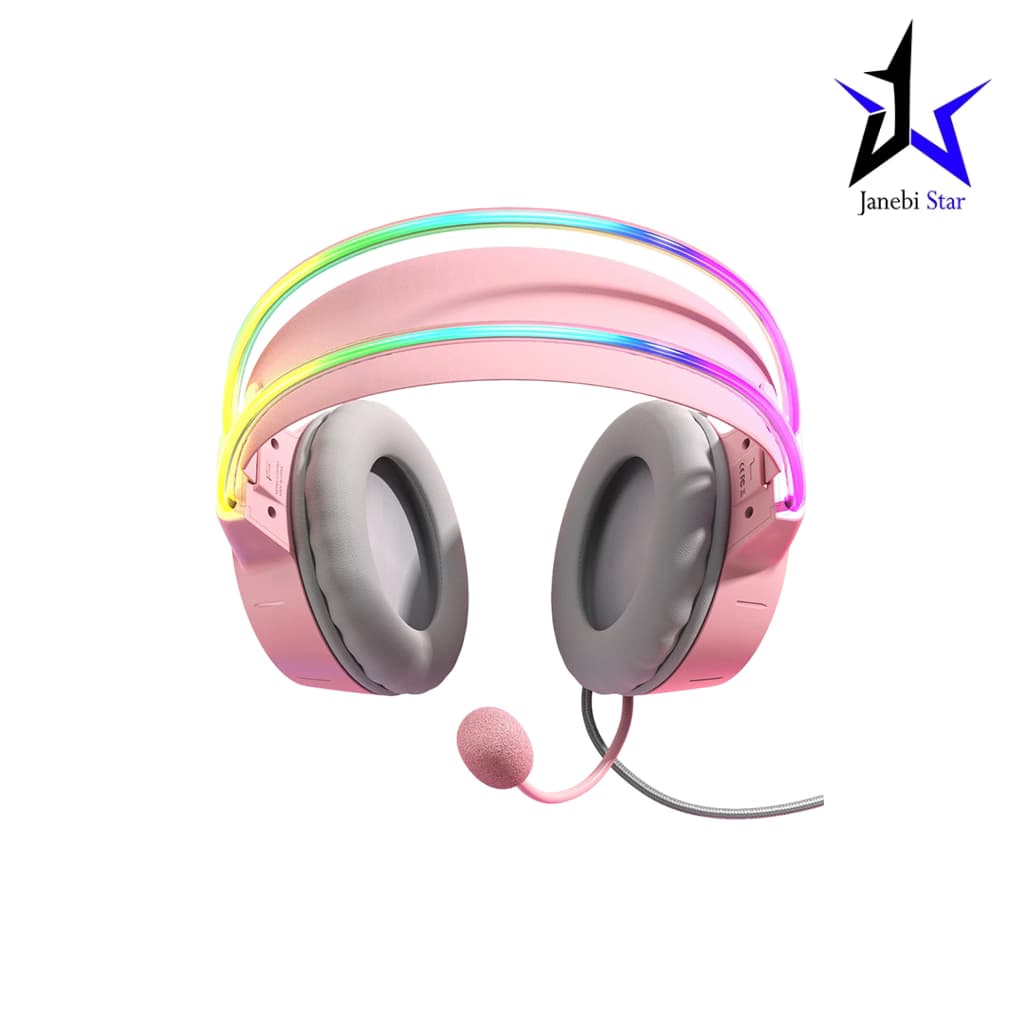 هدست گیمینگ با سیم اونیکوما مدل ONIKUMA X15 Pro Rise Pink — تصویر ۴