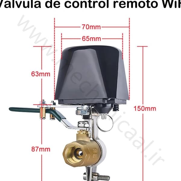 شیر فلکه برقی هوشمند با قابلیت کنترل از طریق Wifi — تصویر ۶