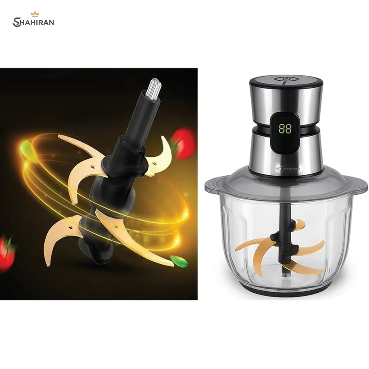 خردکن 5 لیتر مباشی مدل MEBASHI ME-CH4008 — تصویر ۹