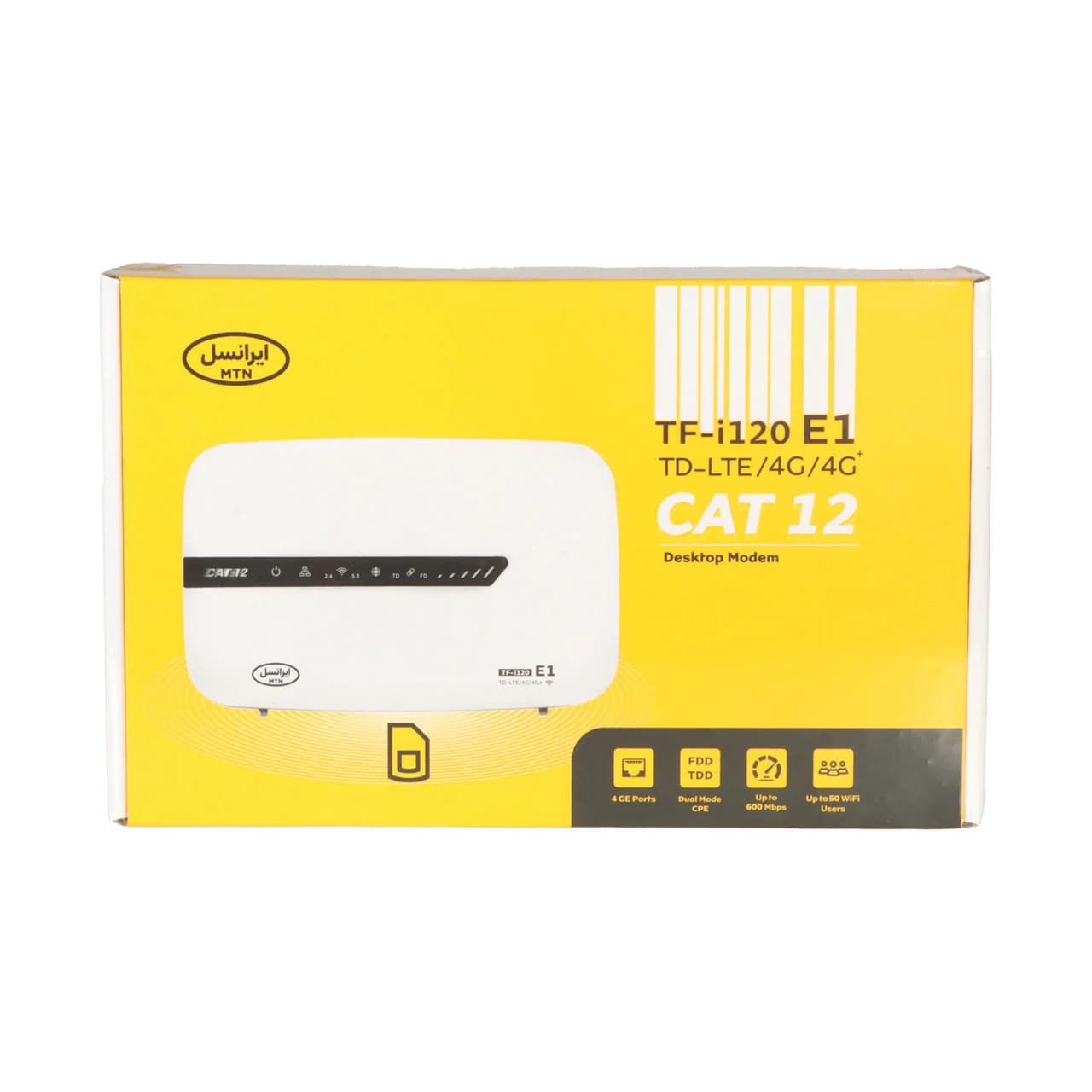 مودم ایرانسل TD-LTE مدل TF-i120 E1 – ثبت شده (بدون سیم کارت) — تصویر ۵