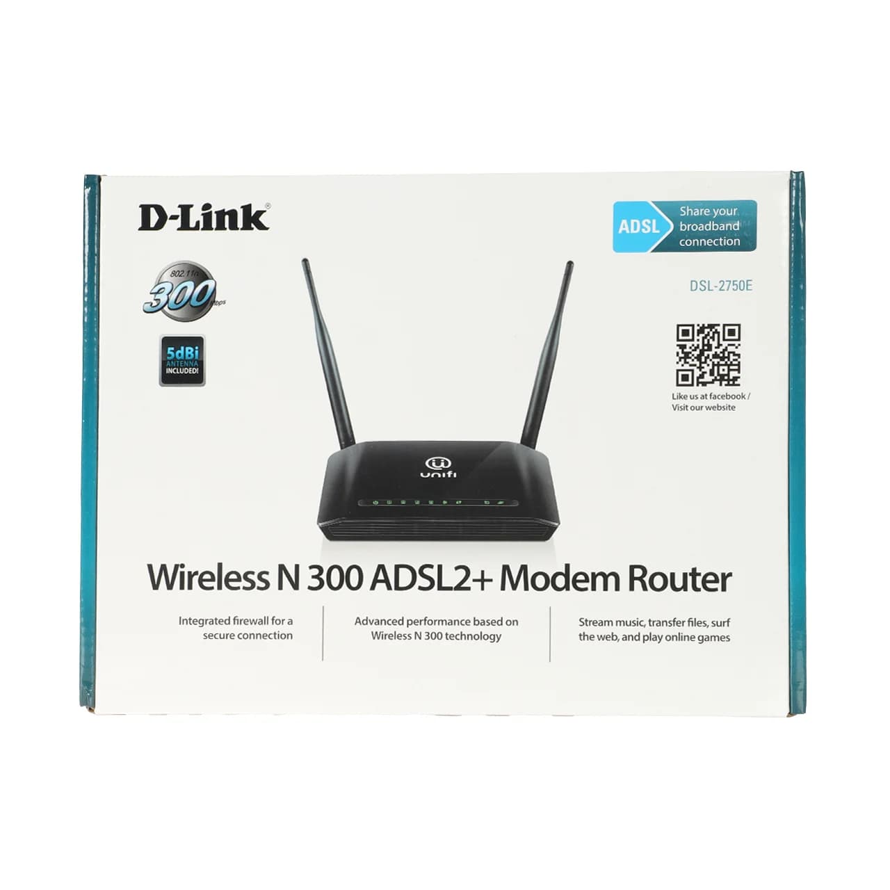 مودم روتر +ADSL2 بیسیم 300Mbps دی لینک مدل DSL-2750E — تصویر ۵