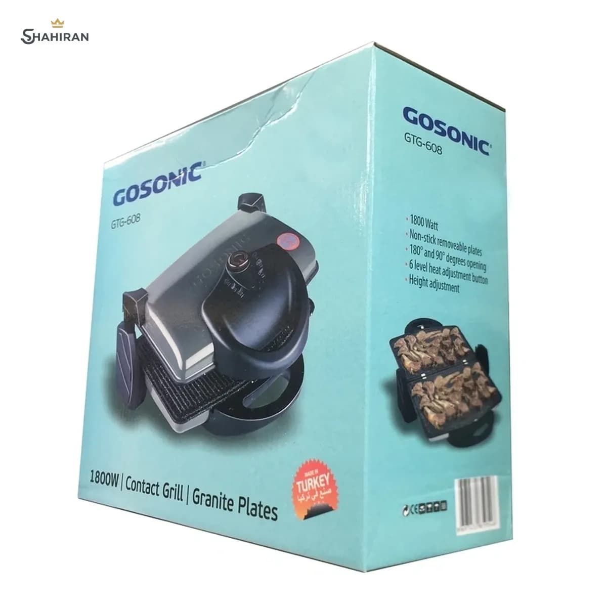 گریل 1800 وات گوسونیک مدل GOSONIC GTG-608 — تصویر ۳