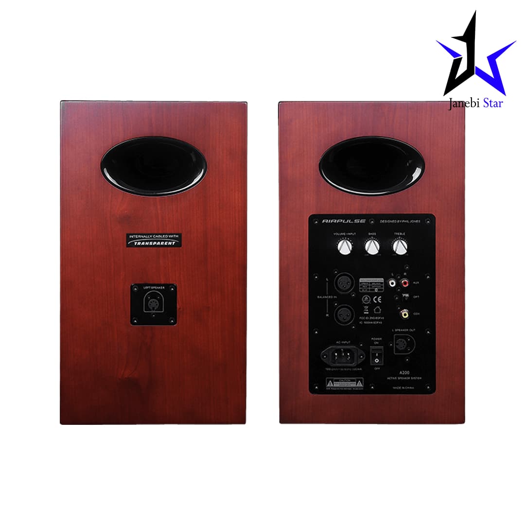 اسپیکر ادیفایر مدل Edifier Air Pulse Cherry Wood A200 Brown — تصویر ۳