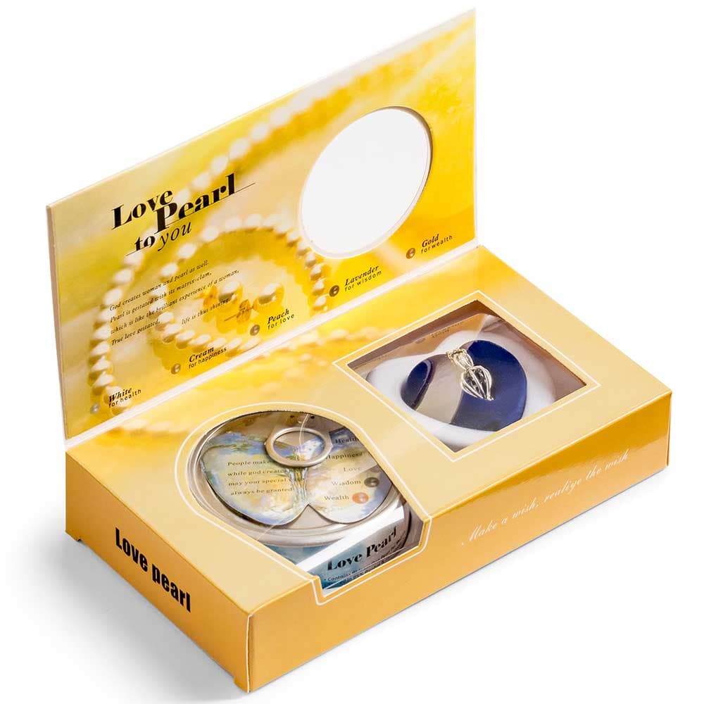 گردنبند مروارید عشق با صدف تضمینی (2 کیفیت استیل و برنج)