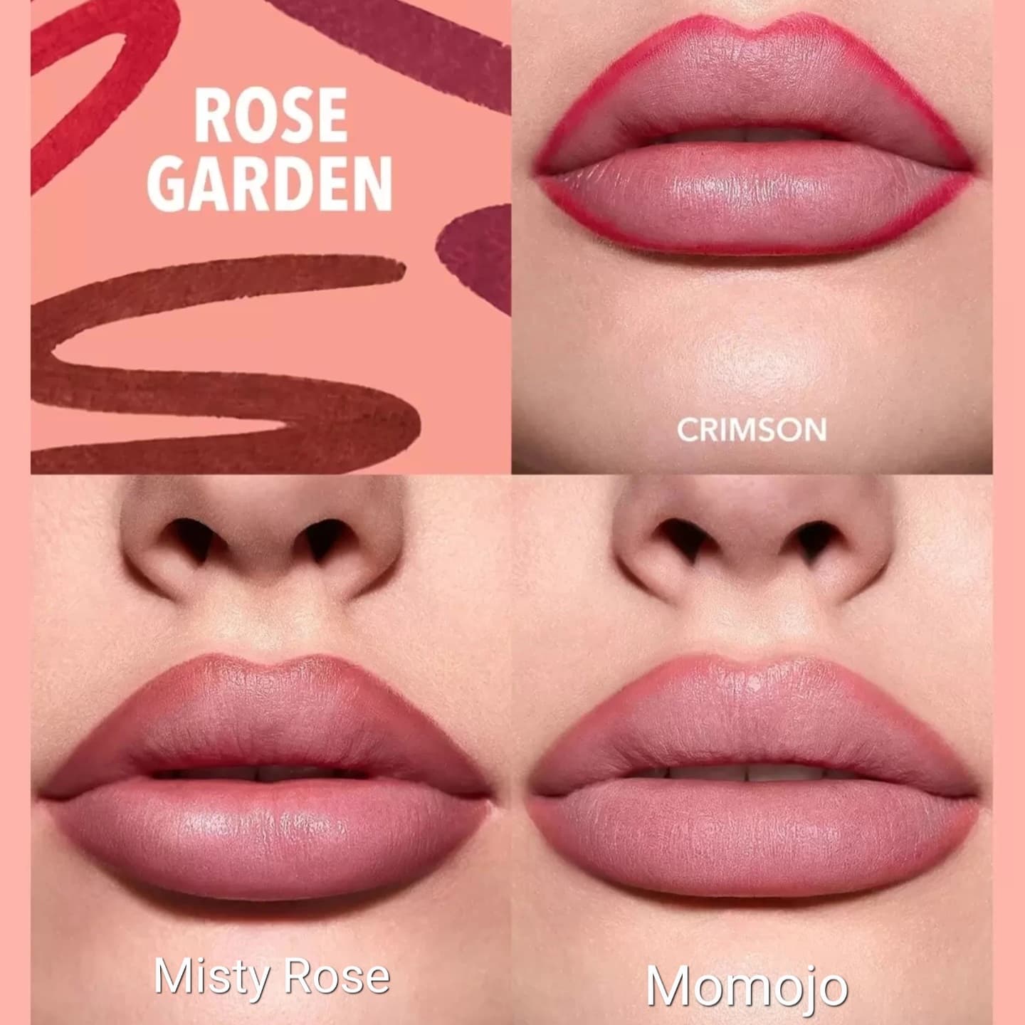 پک ۳ عددی خط لب شیگلم رنگ Rose garden — تصویر ۲
