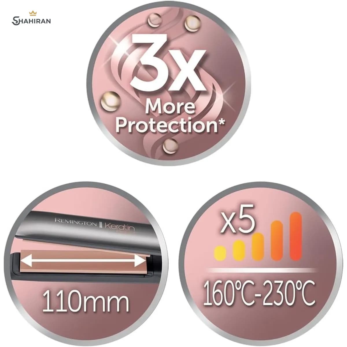 اتو مو رمینگتون مدل REMINGTON S8598 — تصویر ۵