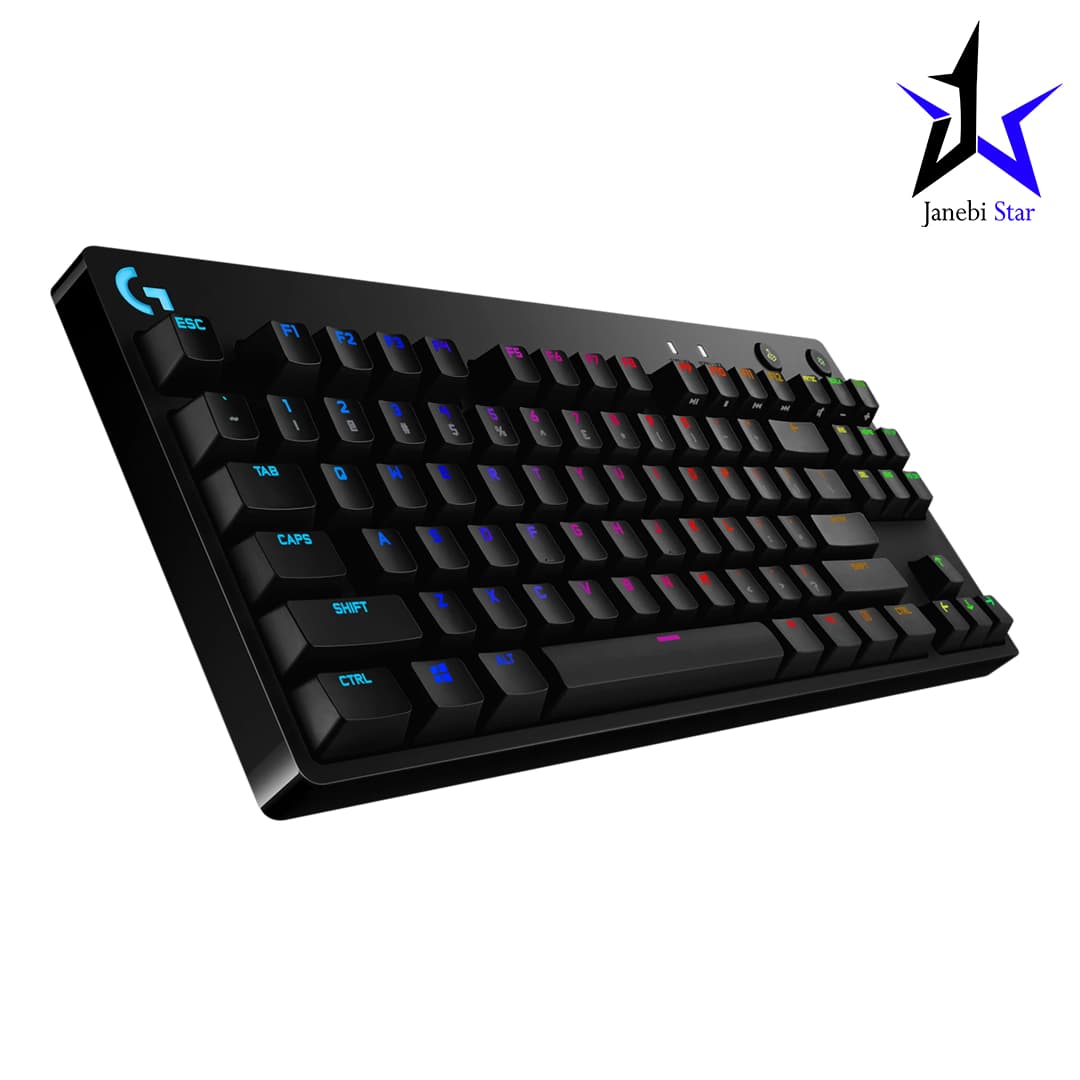 کیبورد گیمینگ مکانیکال لاجیتک مدل Logitech G PRO Wired Mechanical Gaming Blue Backlit — تصویر ۴