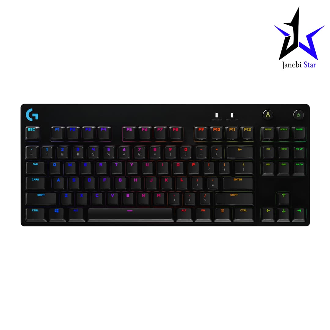 کیبورد گیمینگ مکانیکال لاجیتک مدل Logitech G PRO Wired Mechanical Gaming Blue Backlit — تصویر ۲