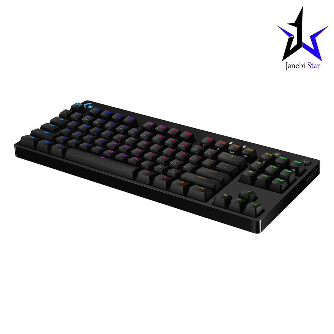 کیبورد گیمینگ مکانیکال لاجیتک مدل Logitech G PRO Wired Mechanical Gaming Blue Backlit — تصویر ۵