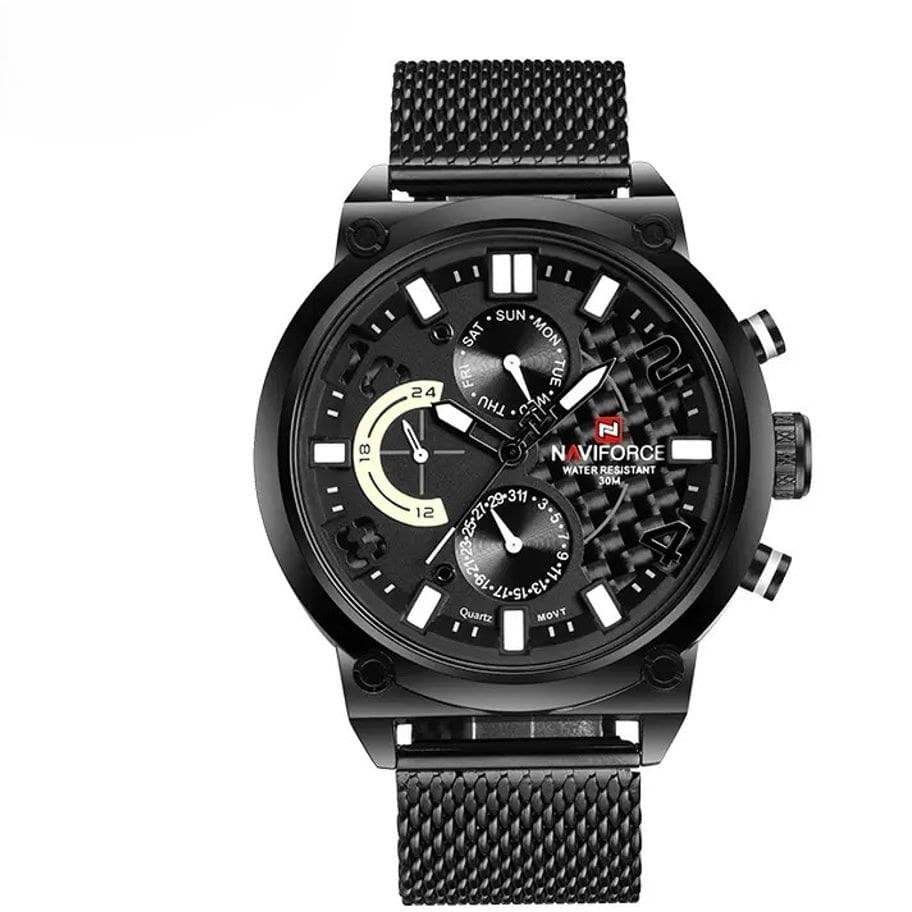 ساعت مردانه نیوی فورس مدل NAVIFORCE NF 9068s B/W/B