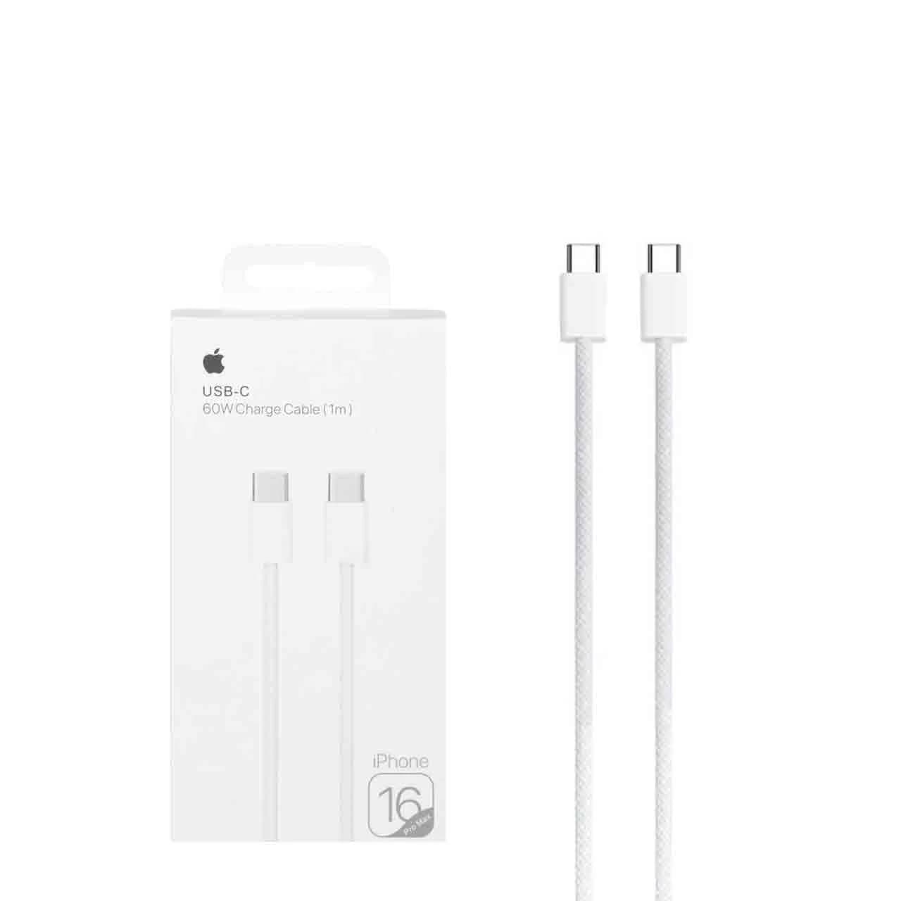 کابل شارژ فست Type-C To Type-C iPhone 16 Pro Max مدل MQKJ3ZM/A 60W – درجه یک