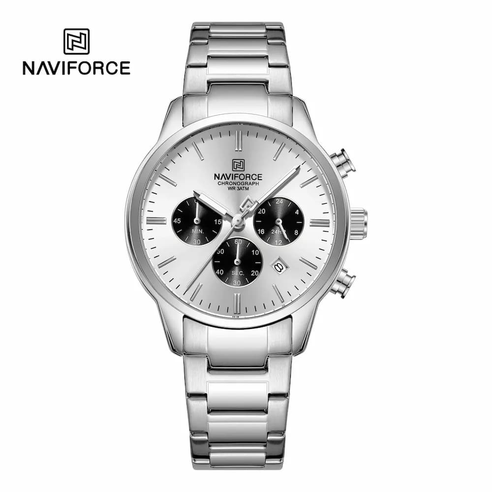 ساعت مردانه نیوی فورس Naviforce NF 8076 S/W/S