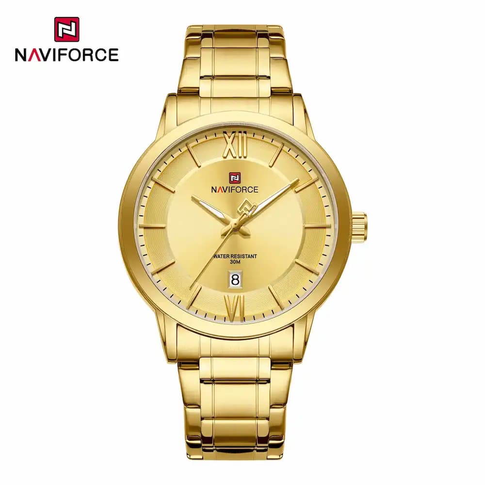 ساعت مردانه نیوی فورس Naviforce NF 9254 G/G/G