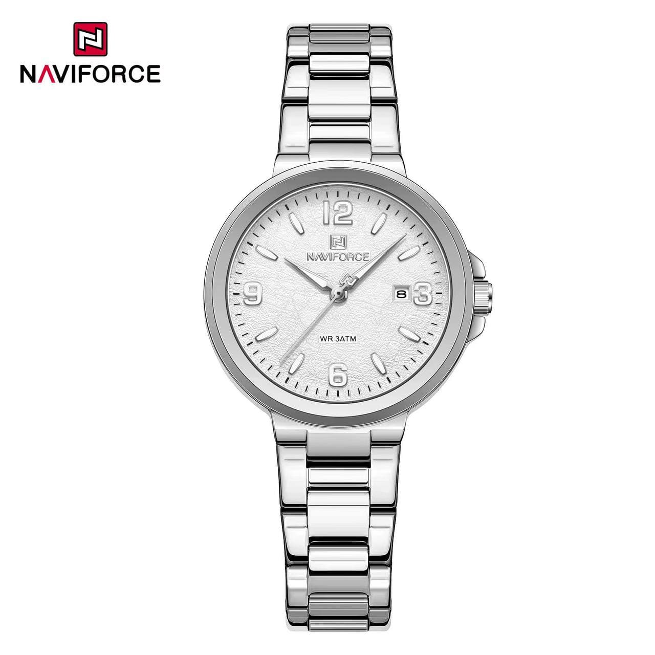 ساعت زنانه نیوی فورس Naviforce NF 5077 S/W