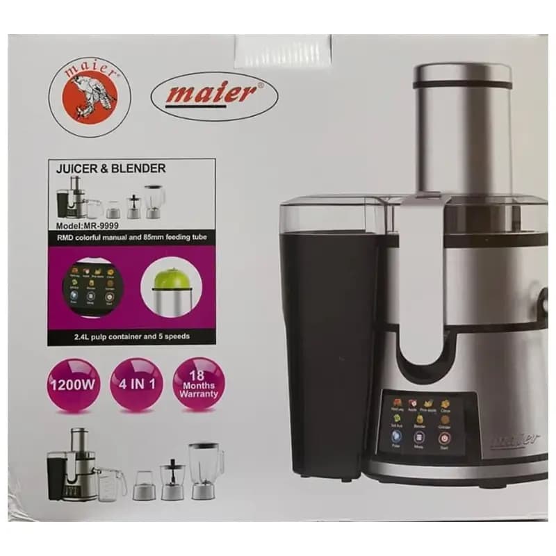 آبمیوه گیری مایر مدل MR9999 چهارکاره — تصویر ۲