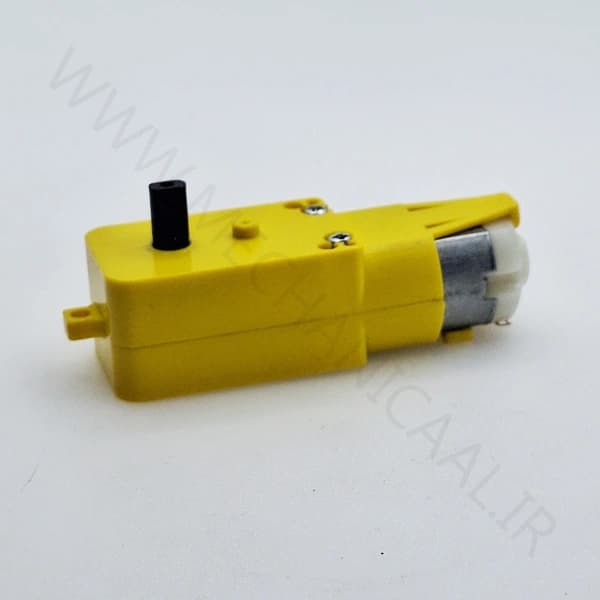موتور گیربکس پلاستیکی زرد DC-M-G-26 — تصویر ۳