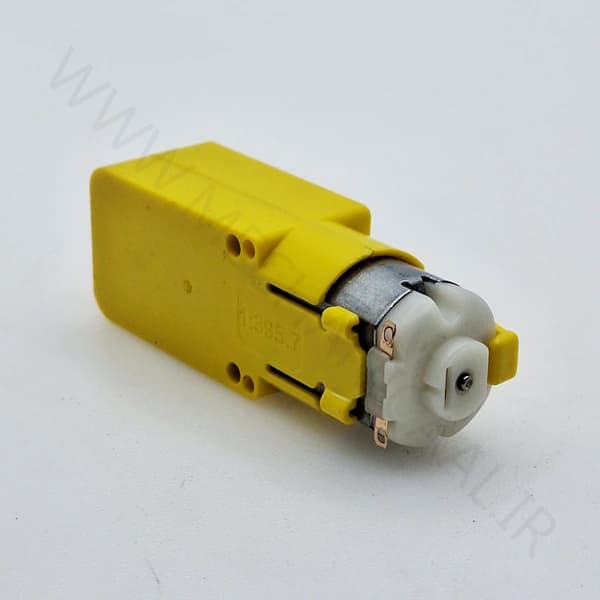 موتور گیربکس پلاستیکی زرد DC-M-G-26 — تصویر ۵