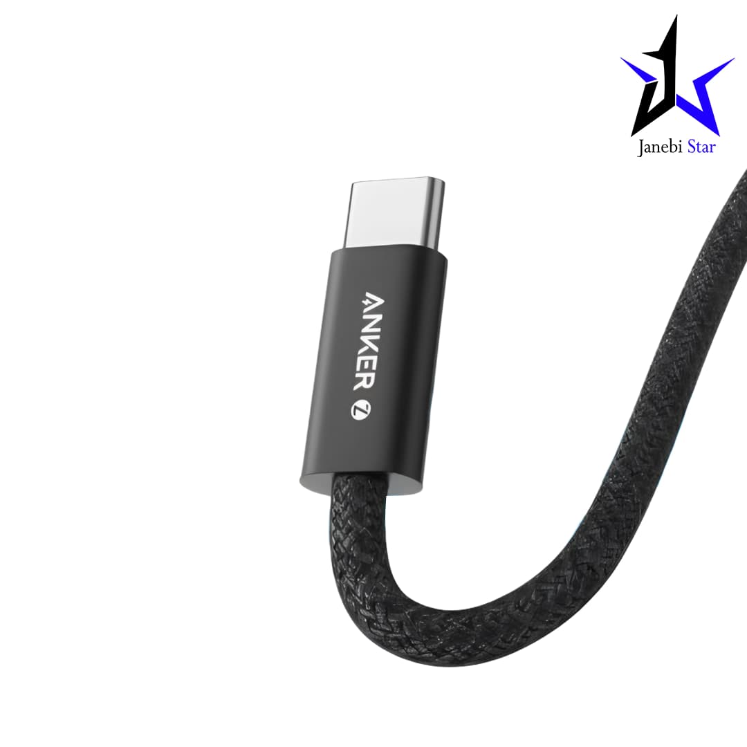 کابل USB-C به USB-C انکر مدل Anker Zolo Braided USB-C to USB-C Cable 240W طول 1.8 متر — تصویر ۵