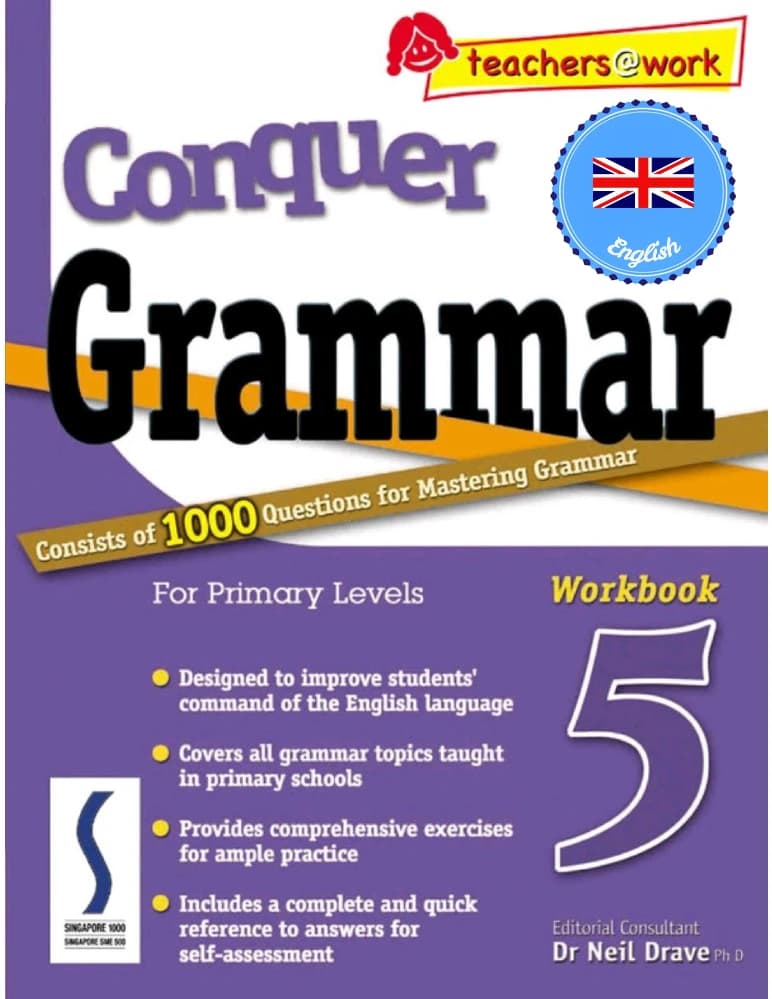 کتاب Conquer Grammar 5 (تسلط بر گرامر ۵) نسخه انگلیسی PDF