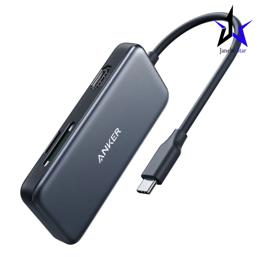 هاب USB-C انکر مدل Anker 5-in-1 USB-C Adapter — تصویر ۲