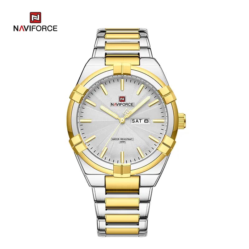ساعت مردانه نیوی فورس Naviforce NF 9218 G/W — تصویر ۲