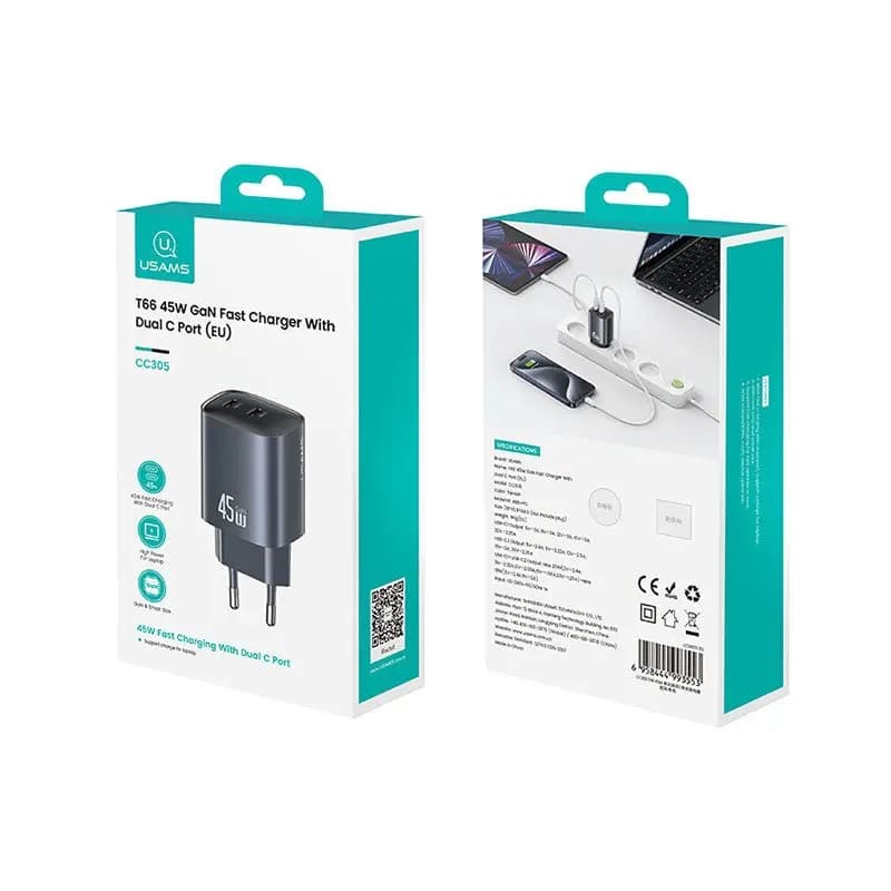 شارژر دیواری یوسمز مدل US-CC305 با توان 45 وات — تصویر ۱۰