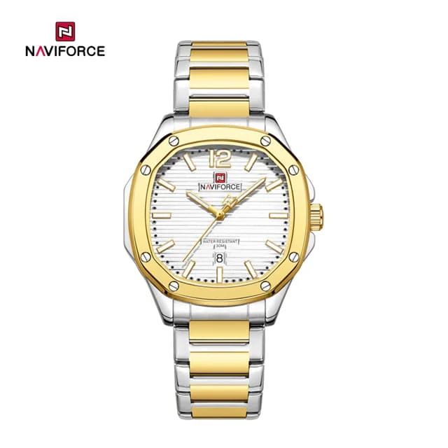 ساعت مردانه نیوی فورس Naviforce NF 9243 G/W