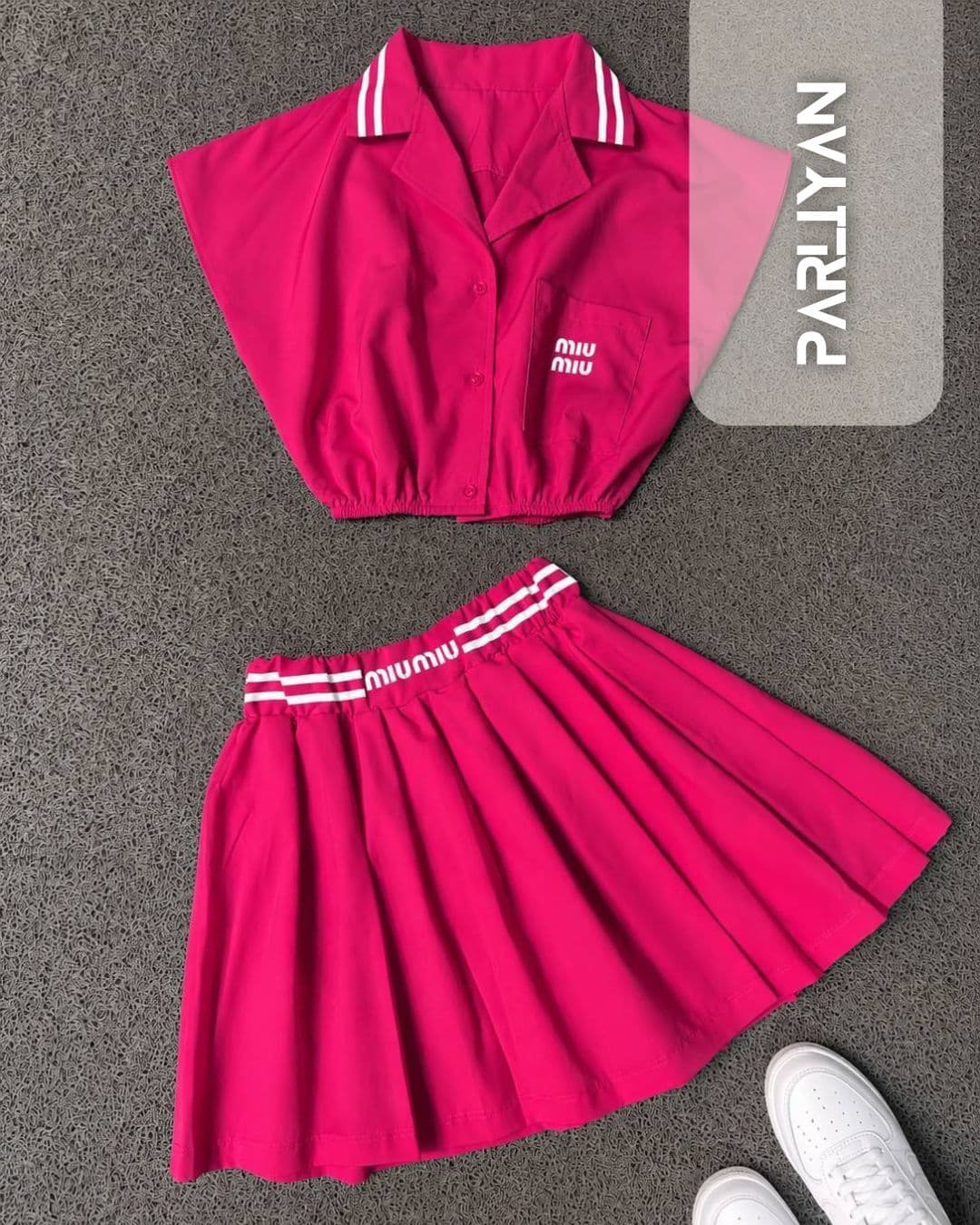 ست کراپ دامن Miu Miu